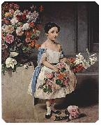 Francesco Hayez Portrat der Antonietta Negroni Prati Morosini als Kind oil painting reproduction